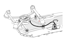 [ドローンレンタルネット]DJI Matrice 上方ジンバルコネクター